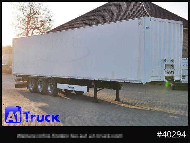 Box semitrailer KRONE SDK 27, Koffer, 1 Vorbesitzer, Plywood,