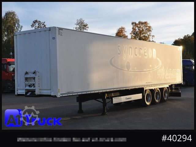 Box semitrailer KRONE SDK 27, Koffer, 1 Vorbesitzer, Plywood,