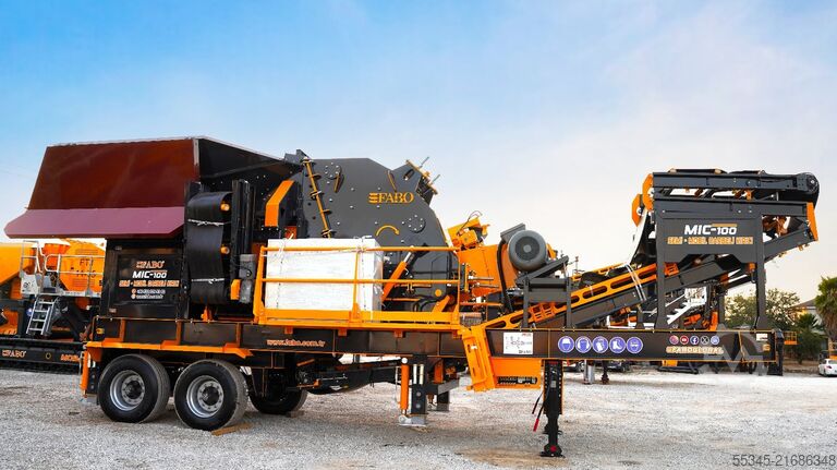 Crushing unit FABO Mobile Impact Crusher Mobile Impact Crusher MIC-100