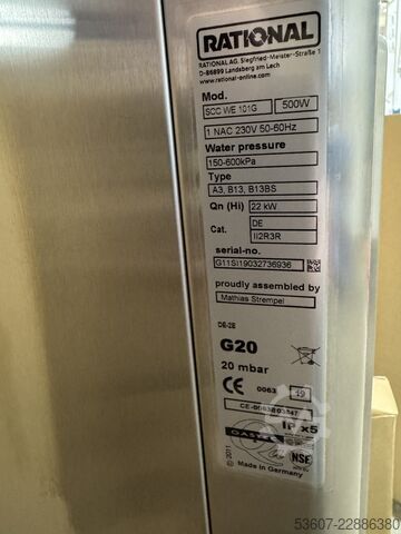 Combi steamers Rational SCC 101 WE Gasausführung