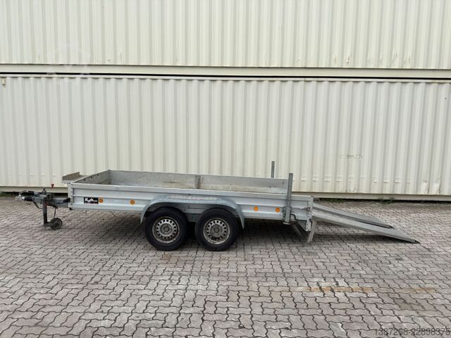 Low loader trailer KOCH Baumaschinenanhänger / Rampen / TÜV Januar 2027