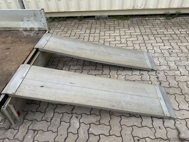 Low loader trailer KOCH Baumaschinenanhänger / Rampen / TÜV Januar 2027