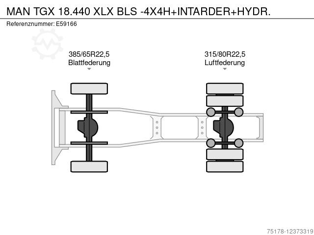used Man TGX 18.500 XL BLS+INTARDER+BIG AXLE+HYDR. Tractor Unit - Ad No.  42930045 - Truckscorner