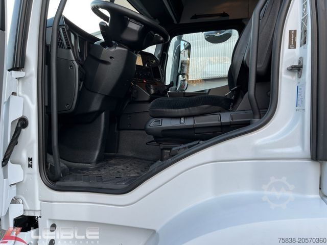 Flatbed truck with tarp MERCEDES-BENZ Antos 1832*Klima*Navi*LBW Dautel*Rufa-Aufbau*