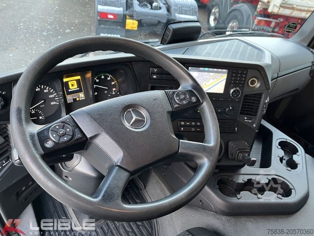 Flatbed truck with tarp MERCEDES-BENZ Antos 1832*Klima*Navi*LBW Dautel*Rufa-Aufbau*