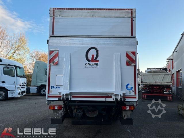 Flatbed truck with tarp MERCEDES-BENZ Antos 1832*Klima*Navi*LBW Dautel*Rufa-Aufbau*