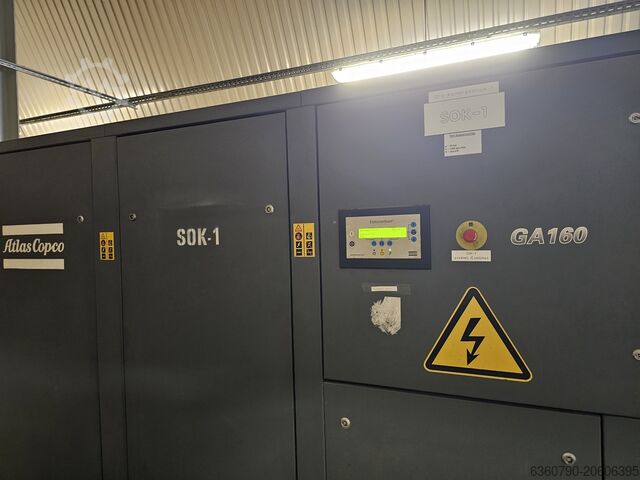 Industrial Screw Air Compressor – 166 kW Atlas Copco GA160 (SOK-1) GA160