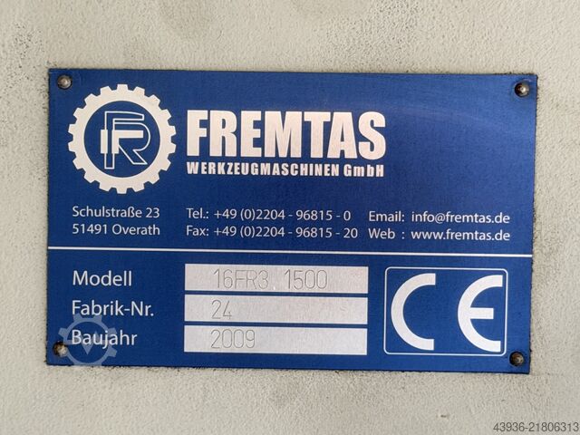 CNC Vertical lathe Fremtas - 16FR3 Fremtas 16FR3