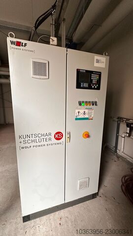 Combined heat and power plant, heating boiler, storage tank Kuntschar + Schlüter GTK70 GTK70