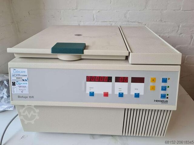 Hereaus Sepatech Biofuge 15R Refrigerated Centrifuge Hereaus Biofuge 15R