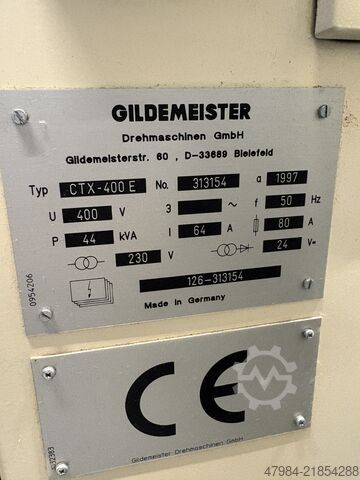CNC lathe GILDEMEISTER CTX 400 E