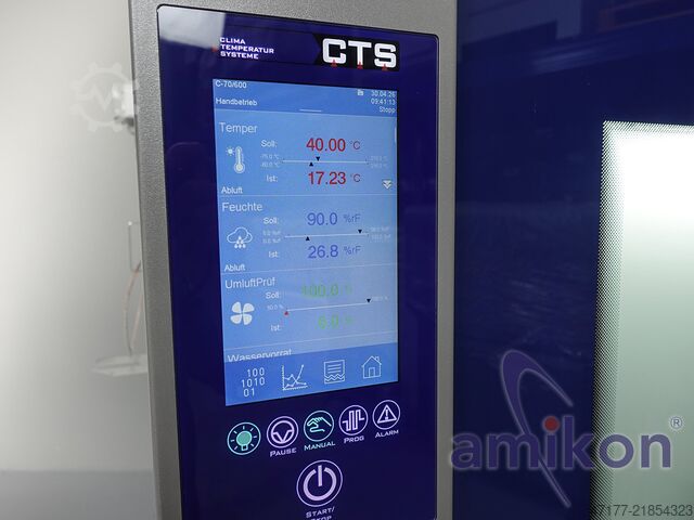 With moisture 600 liters CTS Klimaprüfschrank C-70/600 -70°C bis +210°C
