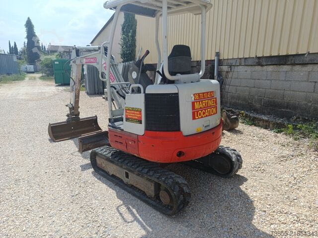 Mini Excavator  < 7t Takeuchi TB23R with 3 excavator buckets