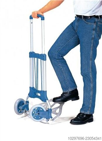 Foldable transport trolley STA, aluminium, height 1090 mm – 1 unit  