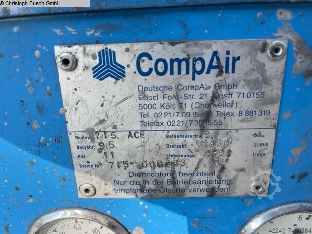 Screw compressor CompAir 715 ACE