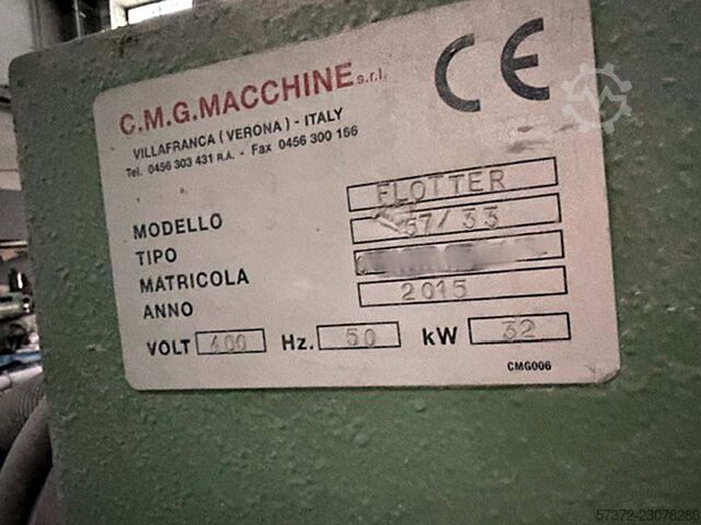 Edge Polishing Machine C.m.g. Macchine Flotter 57/33