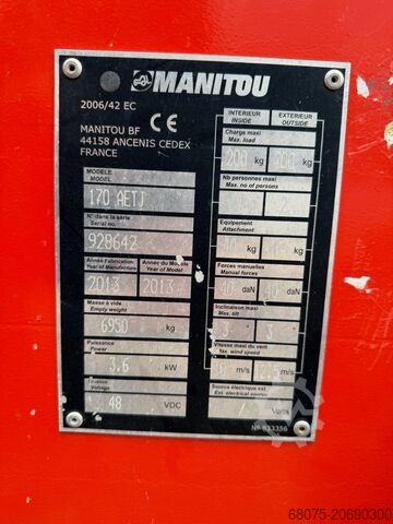 Articulated boom lift Manitou 170 AETJ