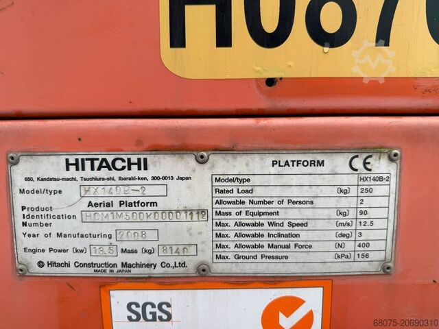 Telescopic boom lift Hitachi HX 140 B-2
