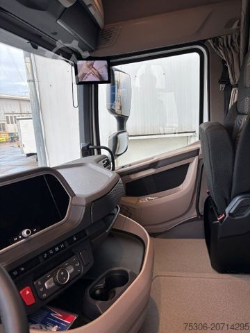 LKW mit Getränkeaufbau DAF FAN XG 480 Swing-Board-Aufbau Mitnahmestapler