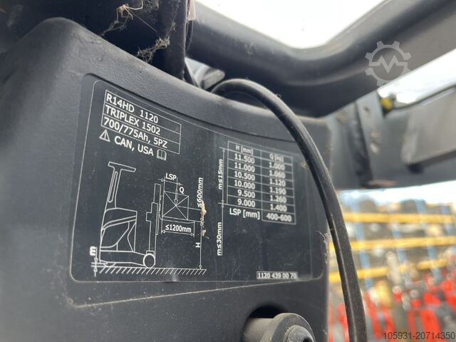 Schubmaststapler Linde R14HD-01