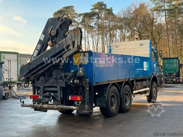 LKW mit Pritsche (offen) MAN 27.403 6x6 Pritsche + HIAB-Ladekran