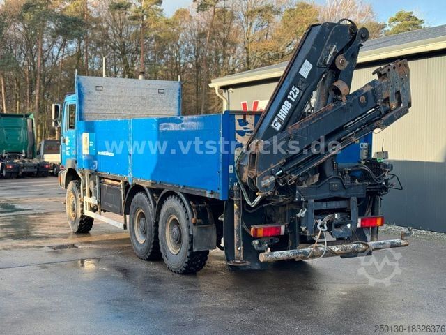 LKW mit Pritsche (offen) MAN 27.403 6x6 Pritsche + HIAB-Ladekran