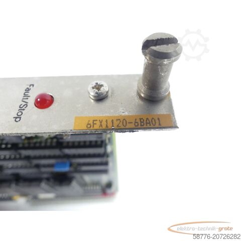 Komponente Siemens 6FX1120-6BA01 Speicher-Modul 570 206 9101 E-Stand: H/00 SN: 121