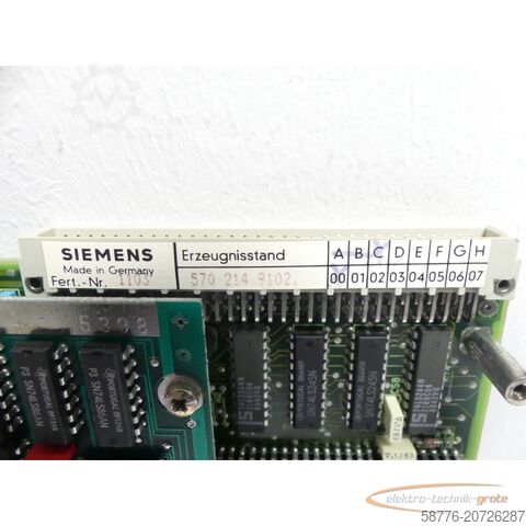 Component Siemens 6FX1121-4BF01 Servo Interface Module E-Stand: C / 00 SN: 1103
