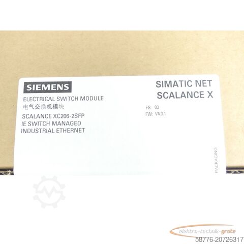 Component Siemens 6GK5206-2BS00-2AC2 Switch Modul SN VPP6491546