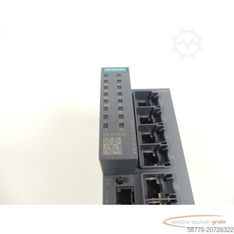 Component Siemens 6GK5208-0BA00-2FC2 Industrial Ethernet Switch SN: SVPM5194798 - ungbr. -