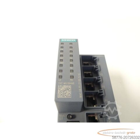 Component Siemens 6GK5208-0BA00-2FC2 Industrial Ethernet Switch SN: SVPM6196449 - ungbr. -