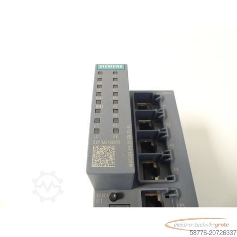 Component Siemens 6GK5208-0BA00-2FC2 Industrial Ethernet Switch SN: SVPM6196450 - ungbr. -