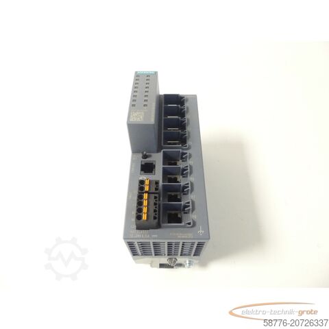 Component Siemens 6GK5208-0BA00-2FC2 Industrial Ethernet Switch SN: SVPM6196450 - ungbr. -
