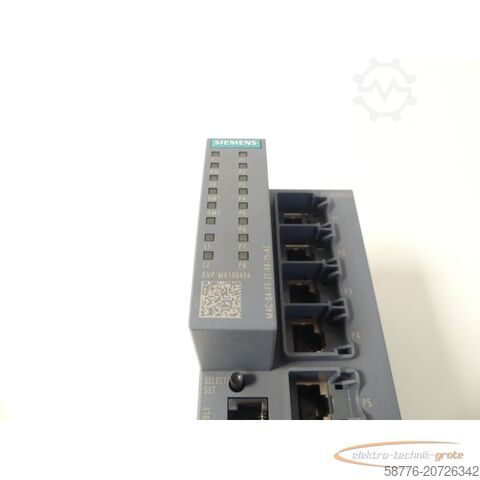 Component Siemens 6GK5208-0BA00-2FC2 Industrial Ethernet Switch SN: SVPM6196454 - ungbr. -