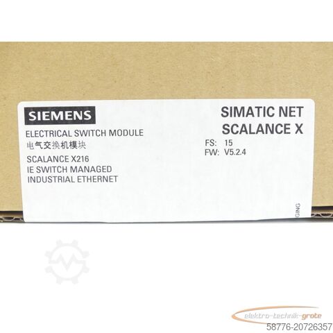 Component Siemens 6GK5216-0BA00-2AA3 SN:VPP4200735 - ! -