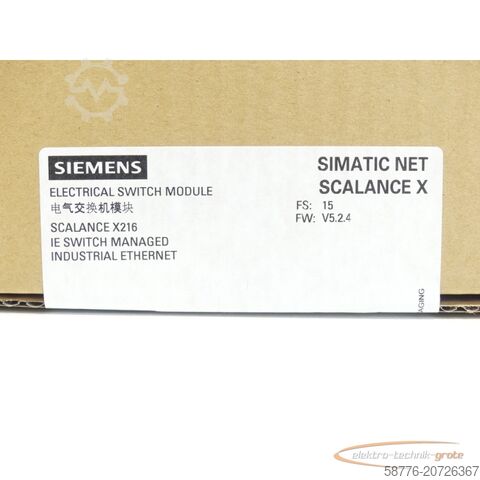 Component Siemens 6GK5216-0BA00-2AA3 SN:VPP4200741 - ! -
