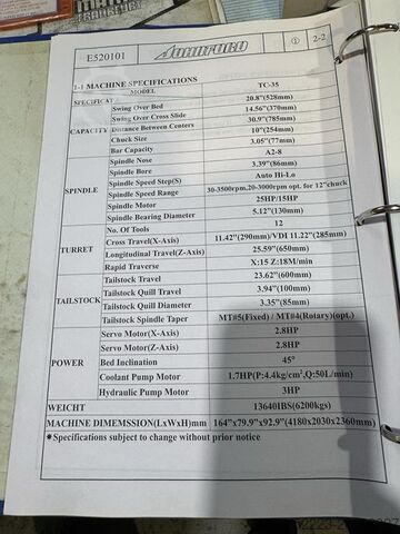 CNC-Drehmaschine MATRA TC35
