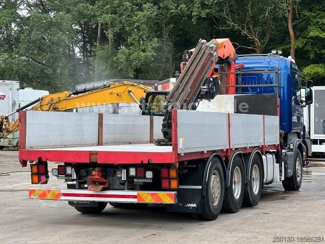 Flatbed truck SCANIA R620 V8 8x4 Lenk/Lift,Pritsche Palfinger PK29002