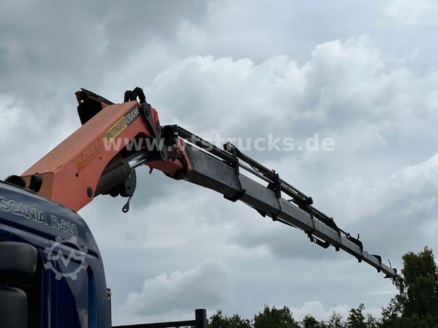 Flatbed truck SCANIA R620 V8 8x4 Lenk/Lift,Pritsche Palfinger PK29002