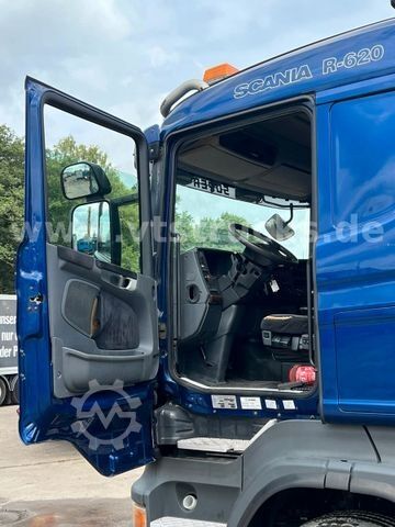 Flatbed truck SCANIA R620 V8 8x4 Lenk/Lift,Pritsche Palfinger PK29002