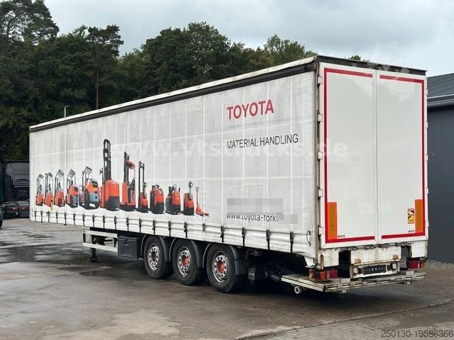 Open semitrailer with tarp Wiese SA-3-36CS Pritsche+Plane mit Ladebordwand