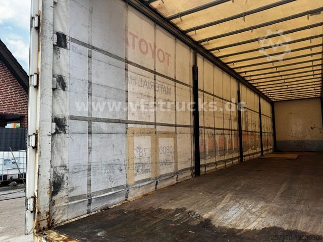Open semitrailer with tarp  Wiese SA-3-36CS Pritsche+Plane mit Ladebordwand
