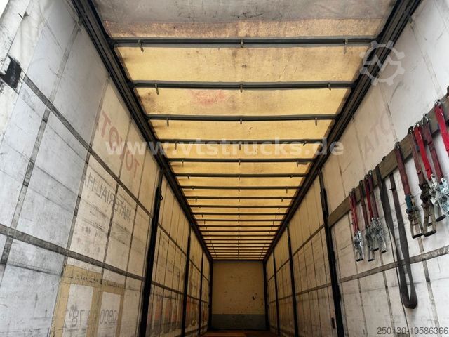 Open semitrailer with tarp  Wiese SA-3-36CS Pritsche+Plane mit Ladebordwand