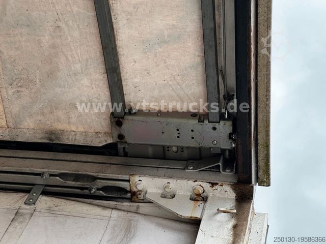 Open semitrailer with tarp  Wiese SA-3-36CS Pritsche+Plane mit Ladebordwand