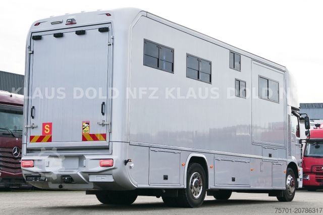 Viehtransporter LKW MAN TGM 18.290 Pferdetransport Wohnwagen Slide-Out