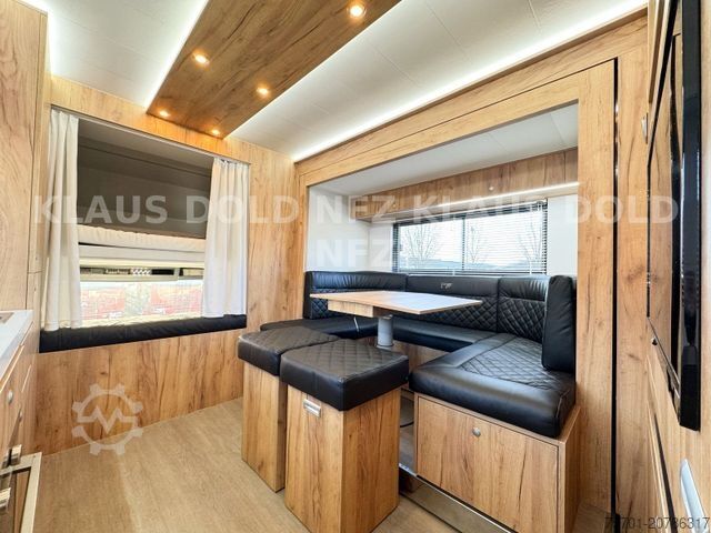 Viehtransporter LKW MAN TGM 18.290 Pferdetransport Wohnwagen Slide-Out