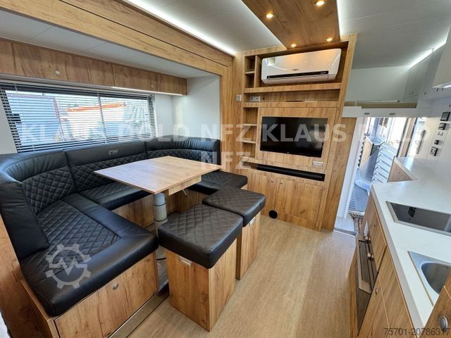 Viehtransporter LKW MAN TGM 18.290 Pferdetransport Wohnwagen Slide-Out