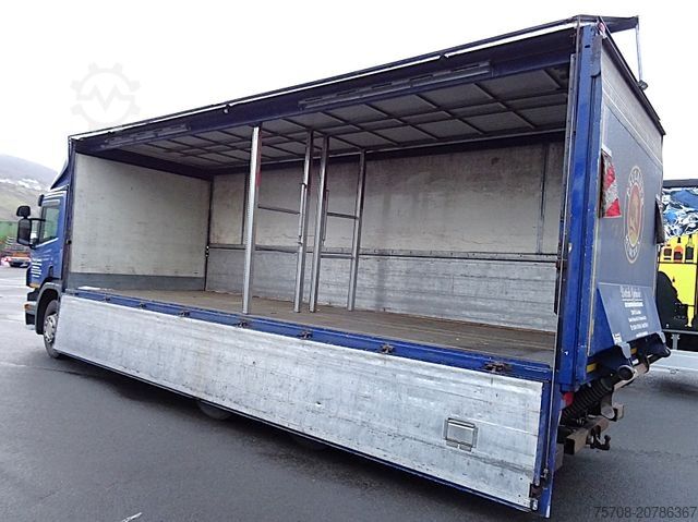Box truck SCANIA P 320*7,3m Schwenkwand*Lift/Lenk*LBW*2x AHK*Diff