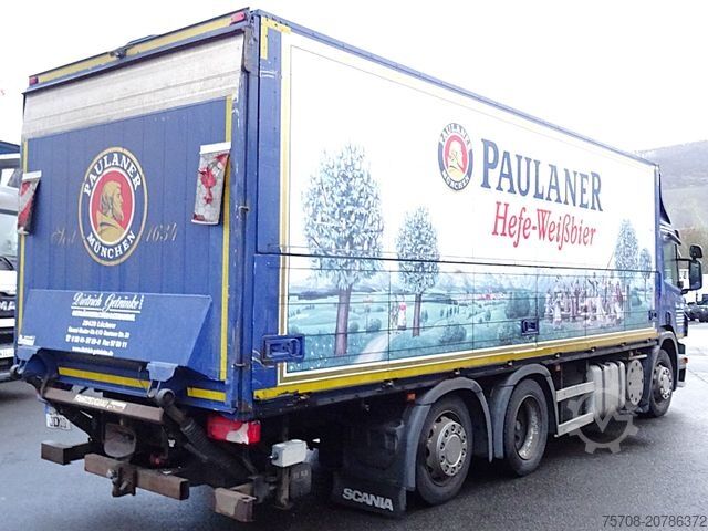 Beverage truck SCANIA P 320*7,3m Schwenkwand*Lift/Lenk*LBW*2x AHK*Diff