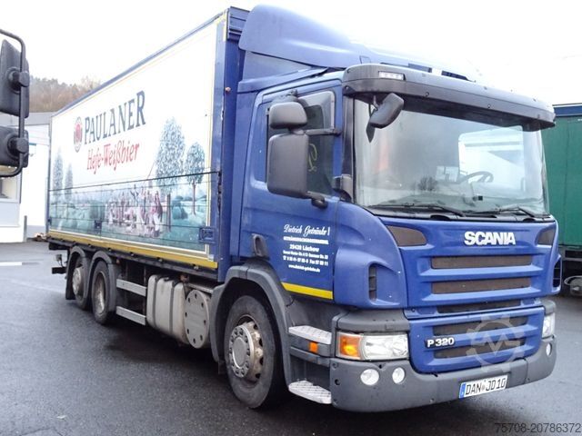 Beverage truck SCANIA P 320*7,3m Schwenkwand*Lift/Lenk*LBW*2x AHK*Diff